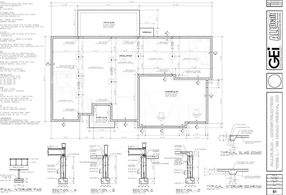 House Foundation Plan