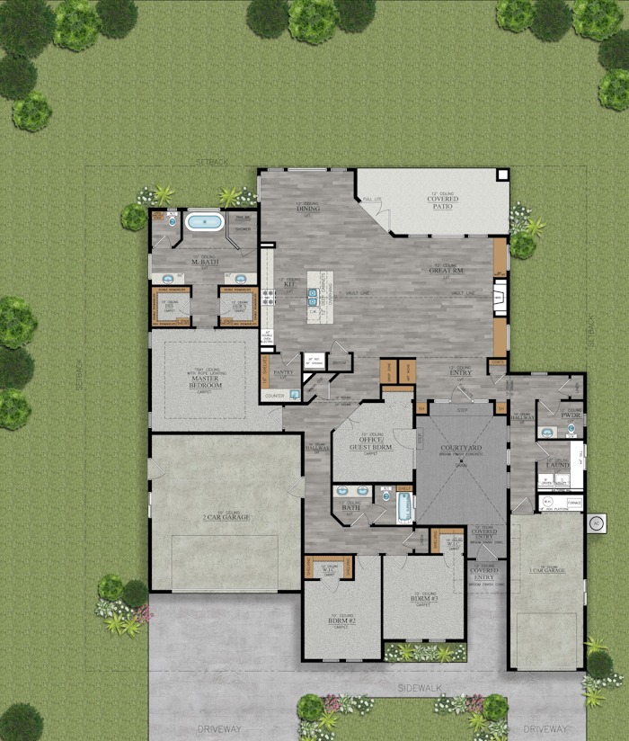 2182 Mescalero floor plan rendering