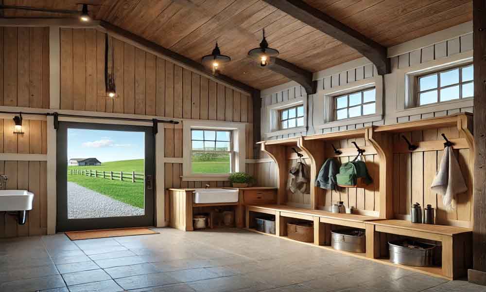 Incorporating a Mudroom into Your Barndominium Design