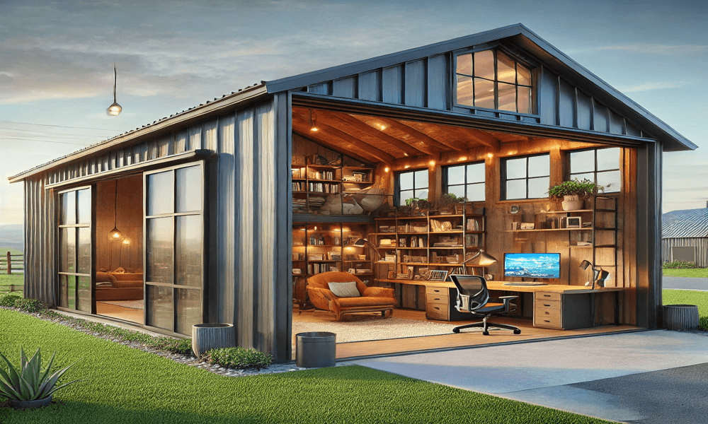 Barndominium home office