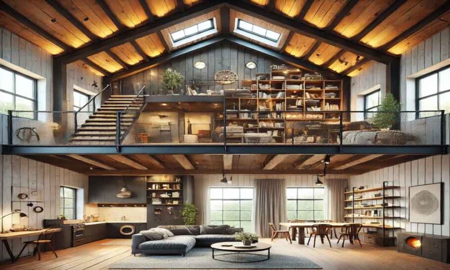 Innovative Ways to Use Loft Spaces in Barndominiums