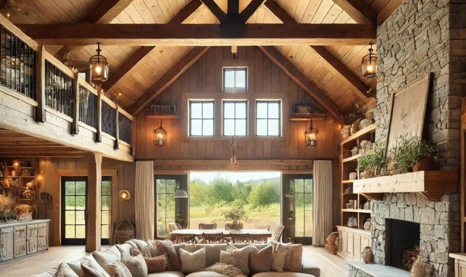 Barndominium with a Large Family Room