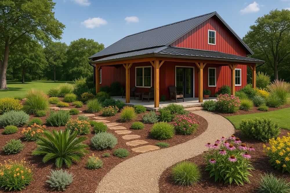 barndominium landscape