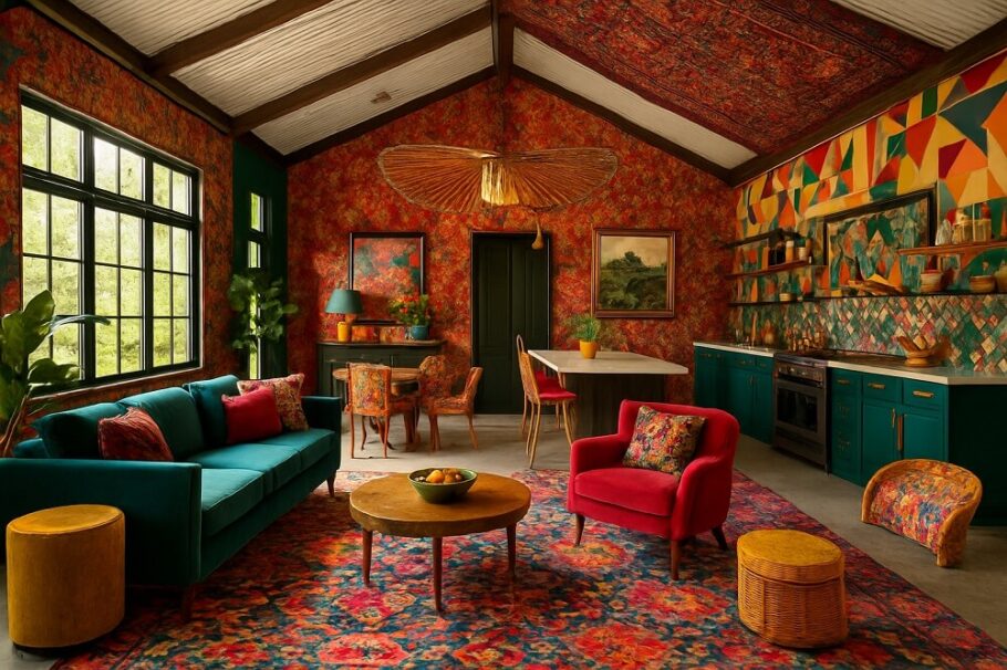 colorful-barndominium-interior