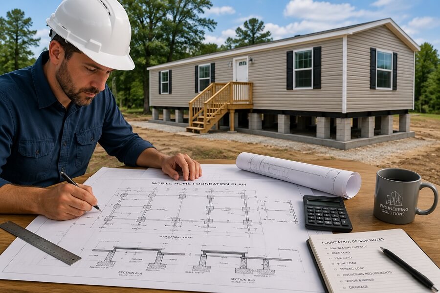 Mobile Home Foundation Design and Engineering | Alldraft Home Design ...