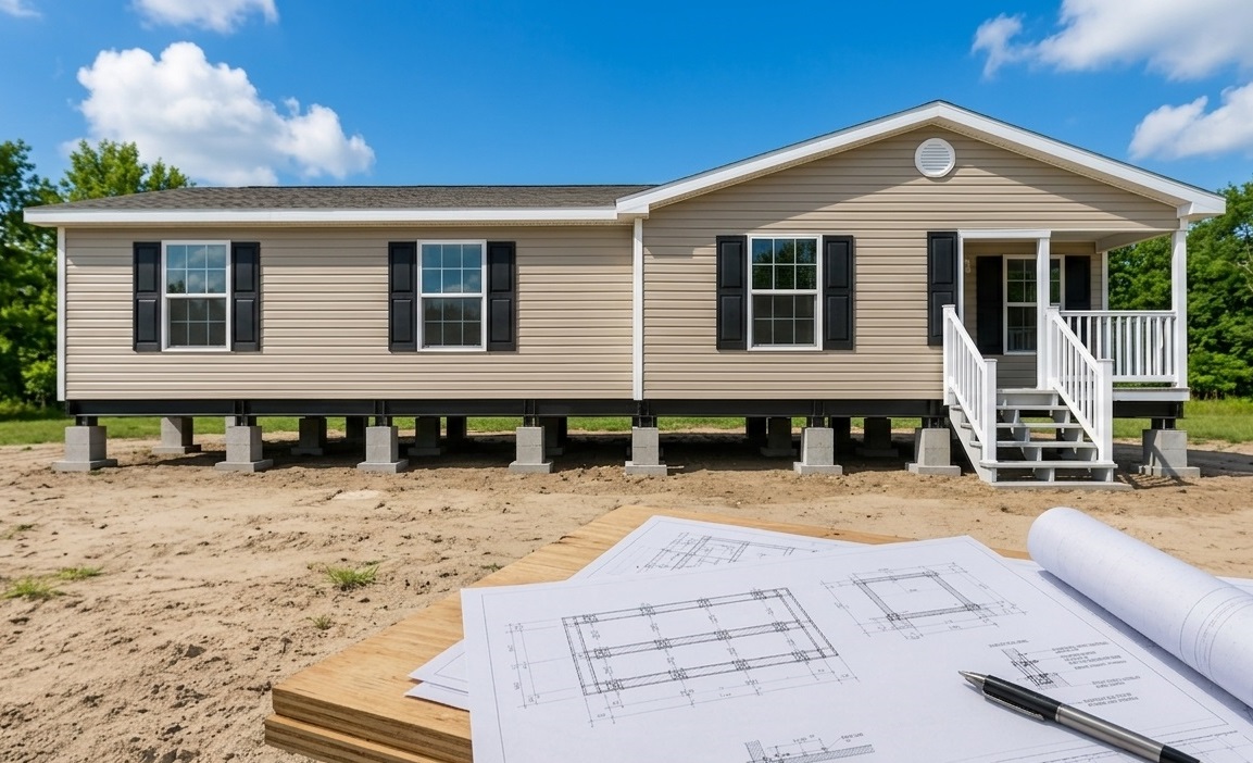 Engineered Mobile Home Foundation Plans | Alldraft Home Design and ...